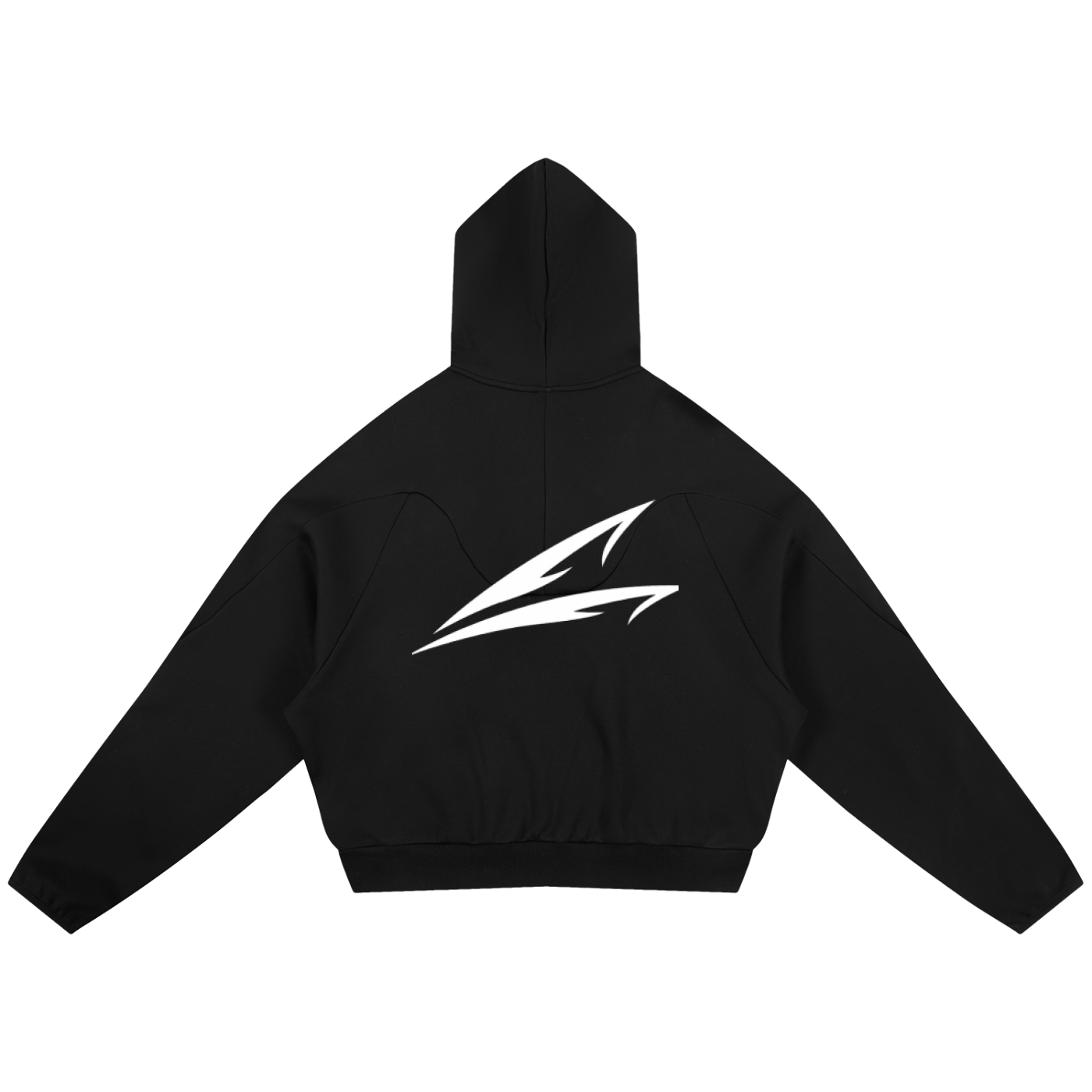 Curved Panel Raglan Hoodie