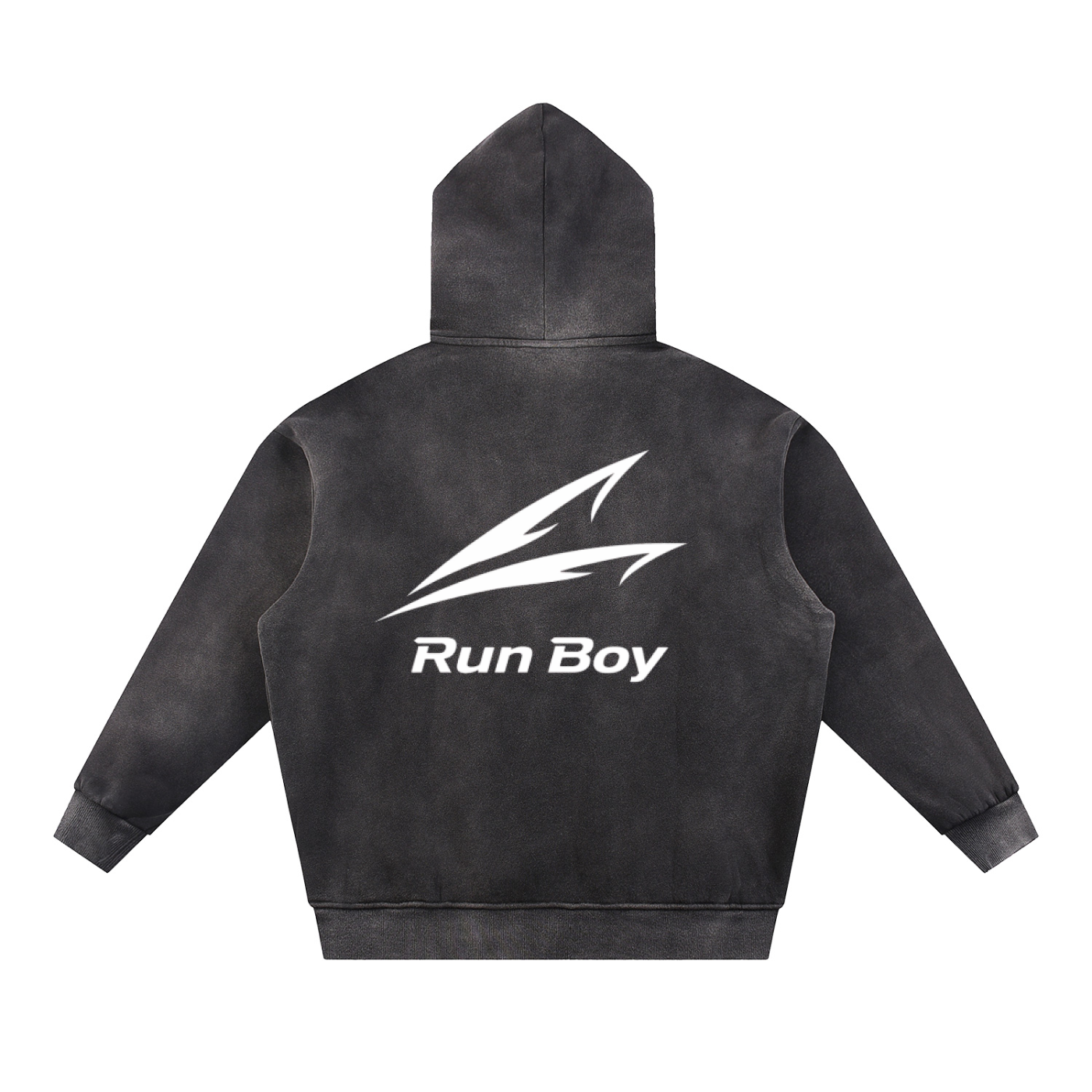 Sun Fade Contrast Tape Fleece Hoodie