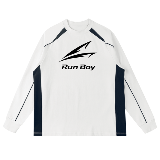 Contrast Panel Raglan Sweatshirt