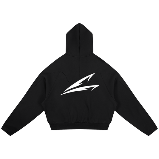 Curved Panel Raglan Hoodie